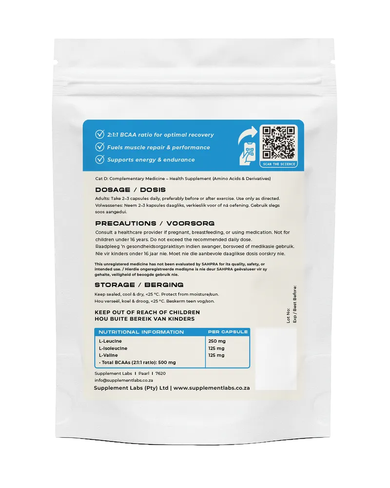 BCAA Capsules (2:1:1 Ratio)