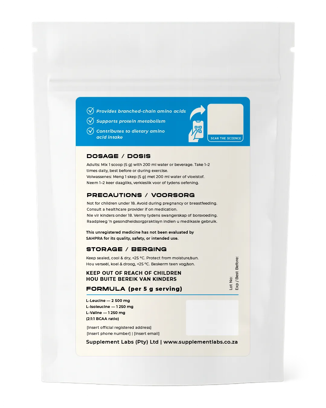 BCAA Powder (2:1:1 Ratio)