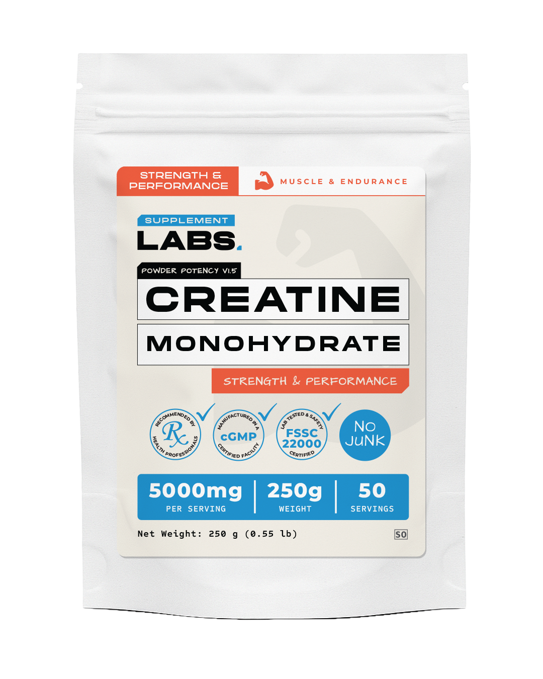 Creatine Monohydrate Powder, 100% Pure, Unflavoured (400 Servings - View #6