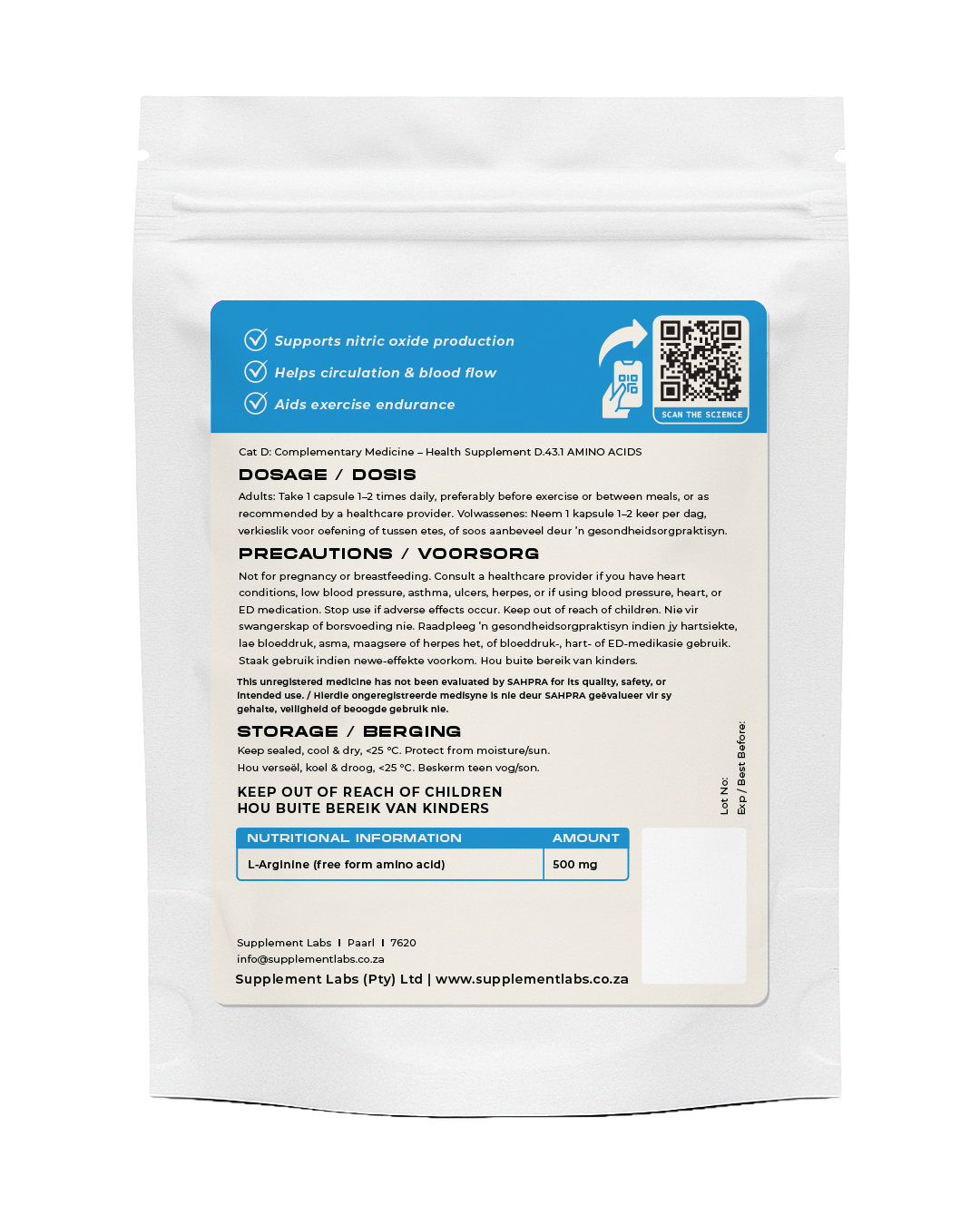 L-Arginine 500 mg Capsules