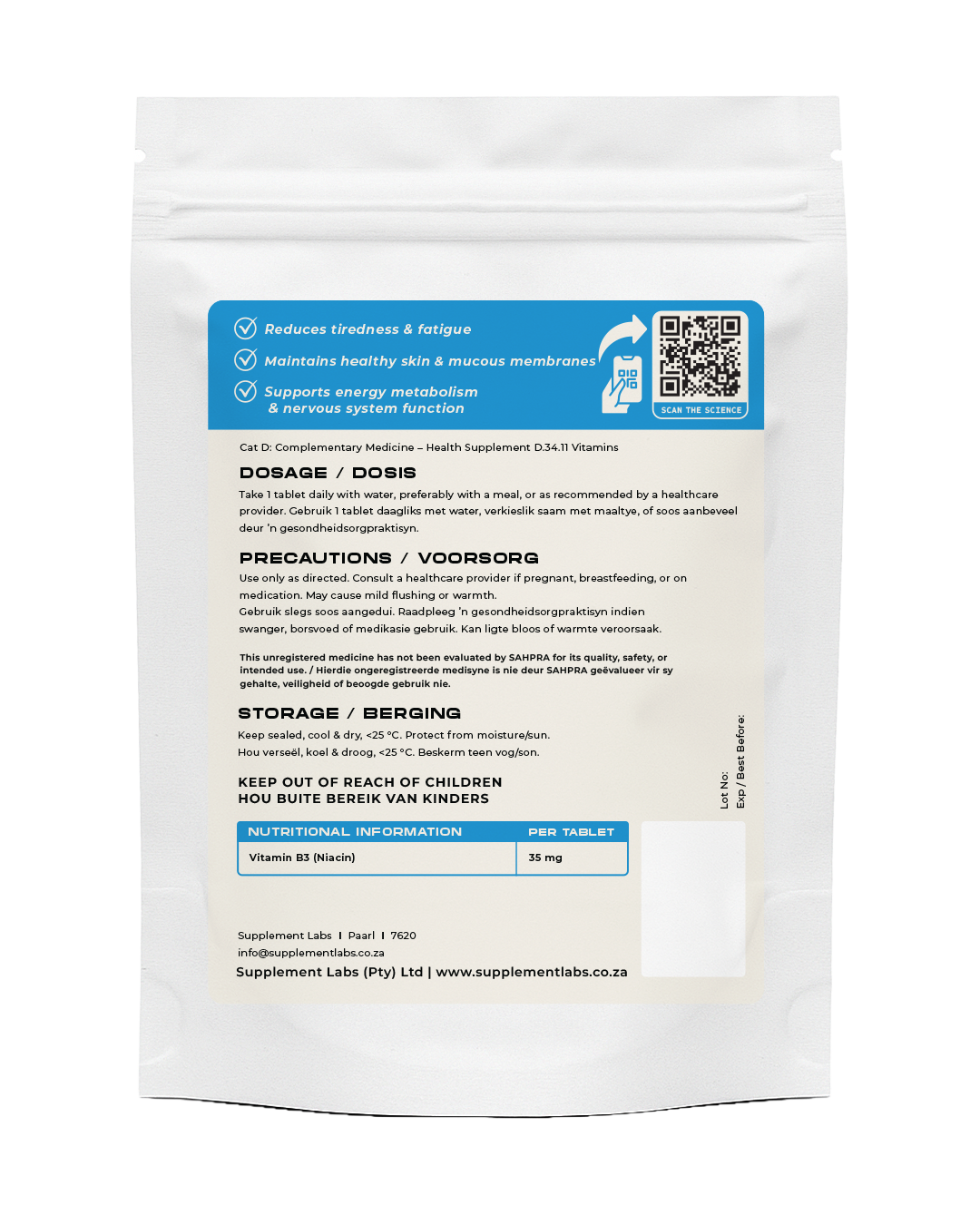 Niacin 35 mg Tablets