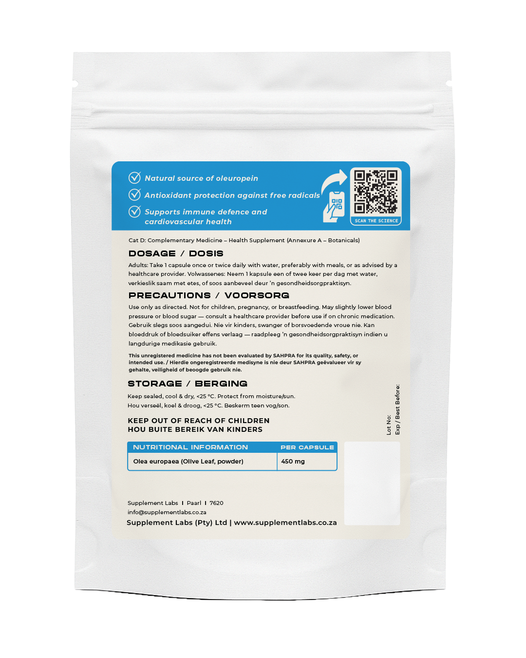 Olive Leaf 450 mg Capsules