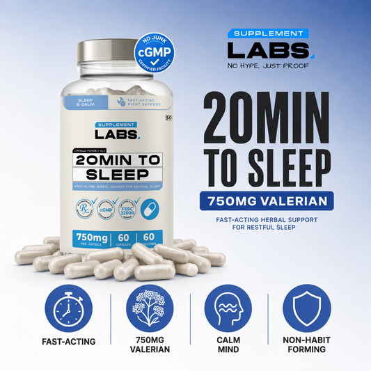 20Min to Sleep – 750mg Valerian