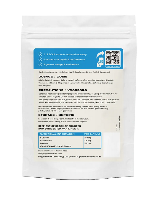 BCAA Capsules (2:1:1 Ratio)