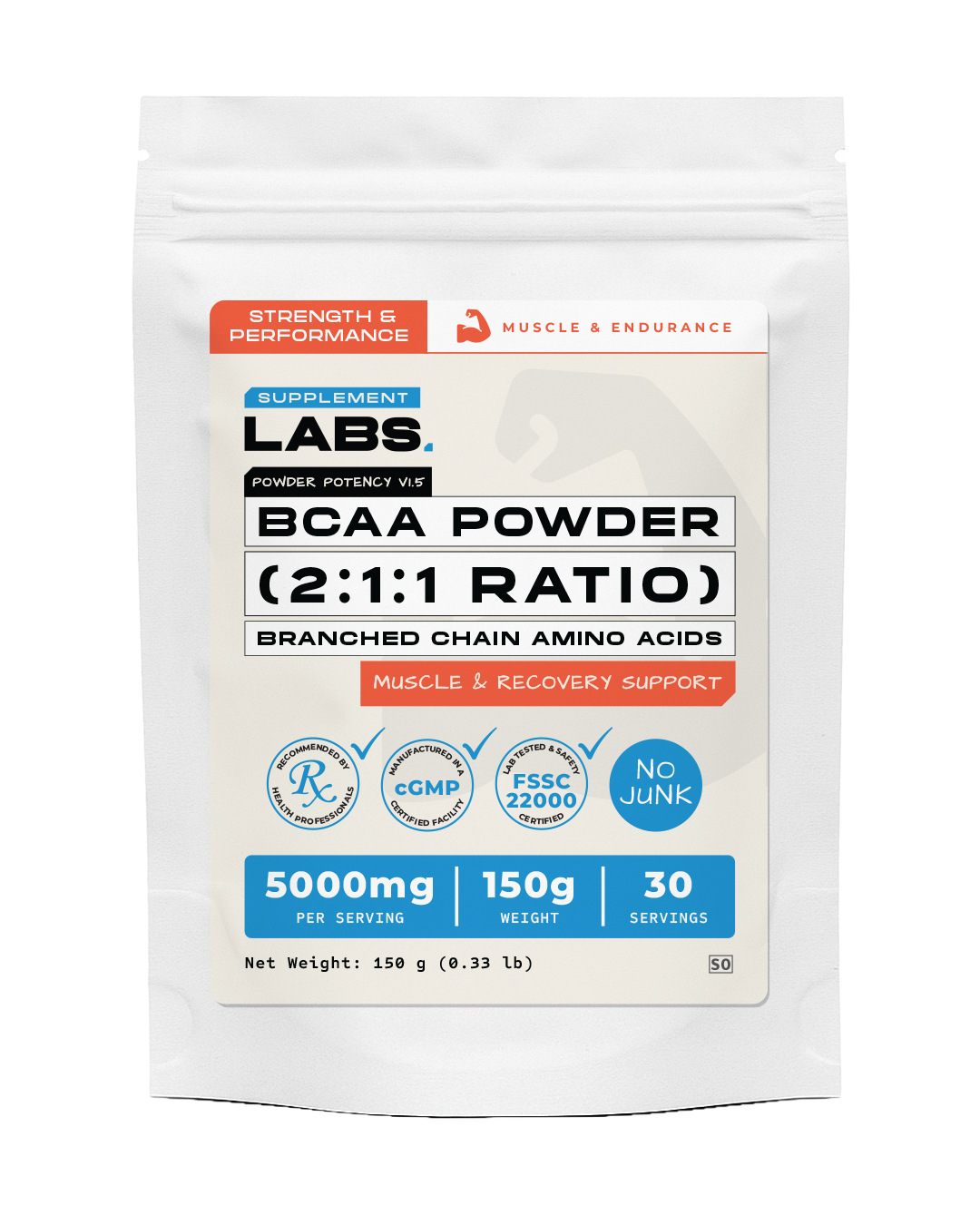BCAA Powder (2:1:1 Ratio)