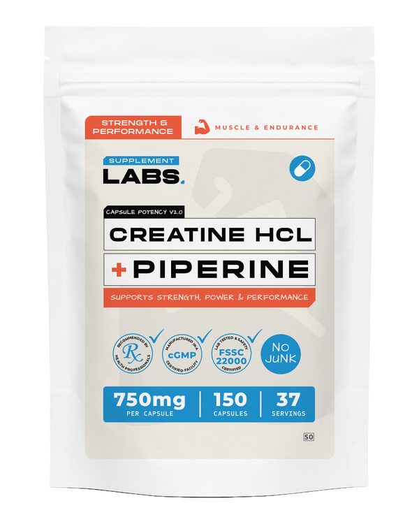 Creatine HCL + Piperine Capsules