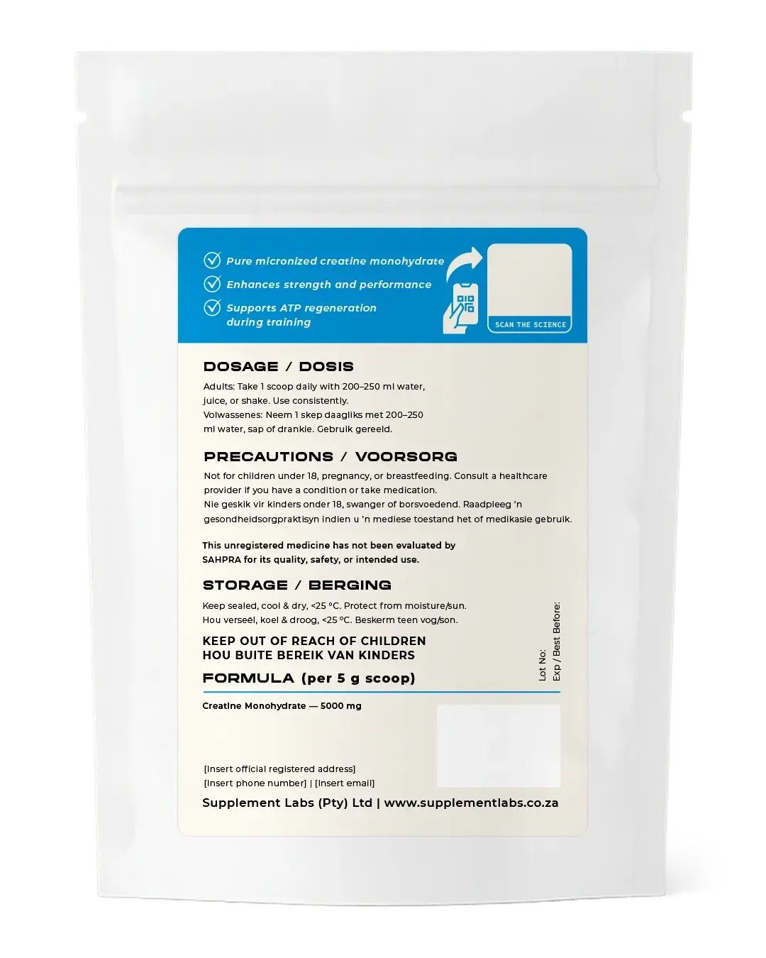 Pouches Powder 250g