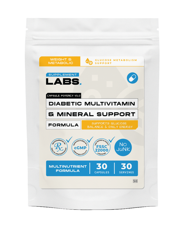 Diabetic Multivitamin & Mineral Support Formula Capsules