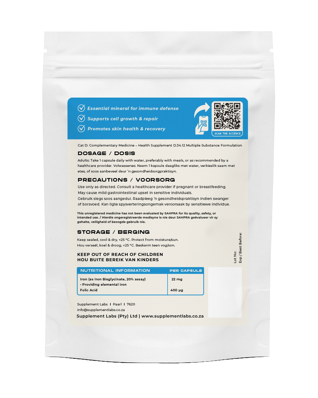 Iron Bisglycinate + Folic Acid Capsules