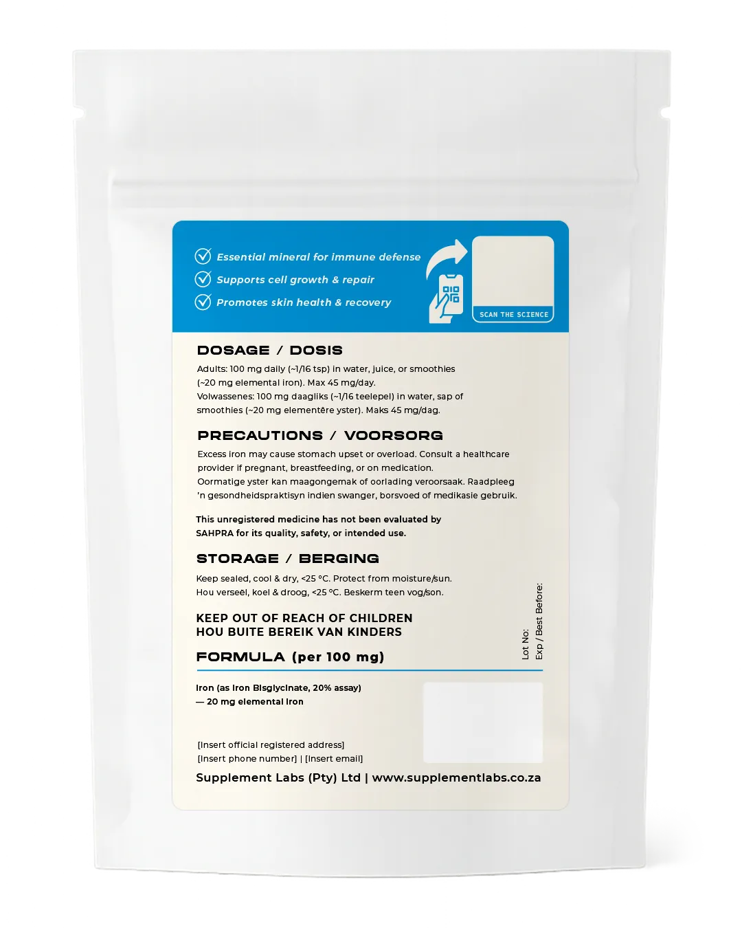 Iron Bisglycinate 20% Powder