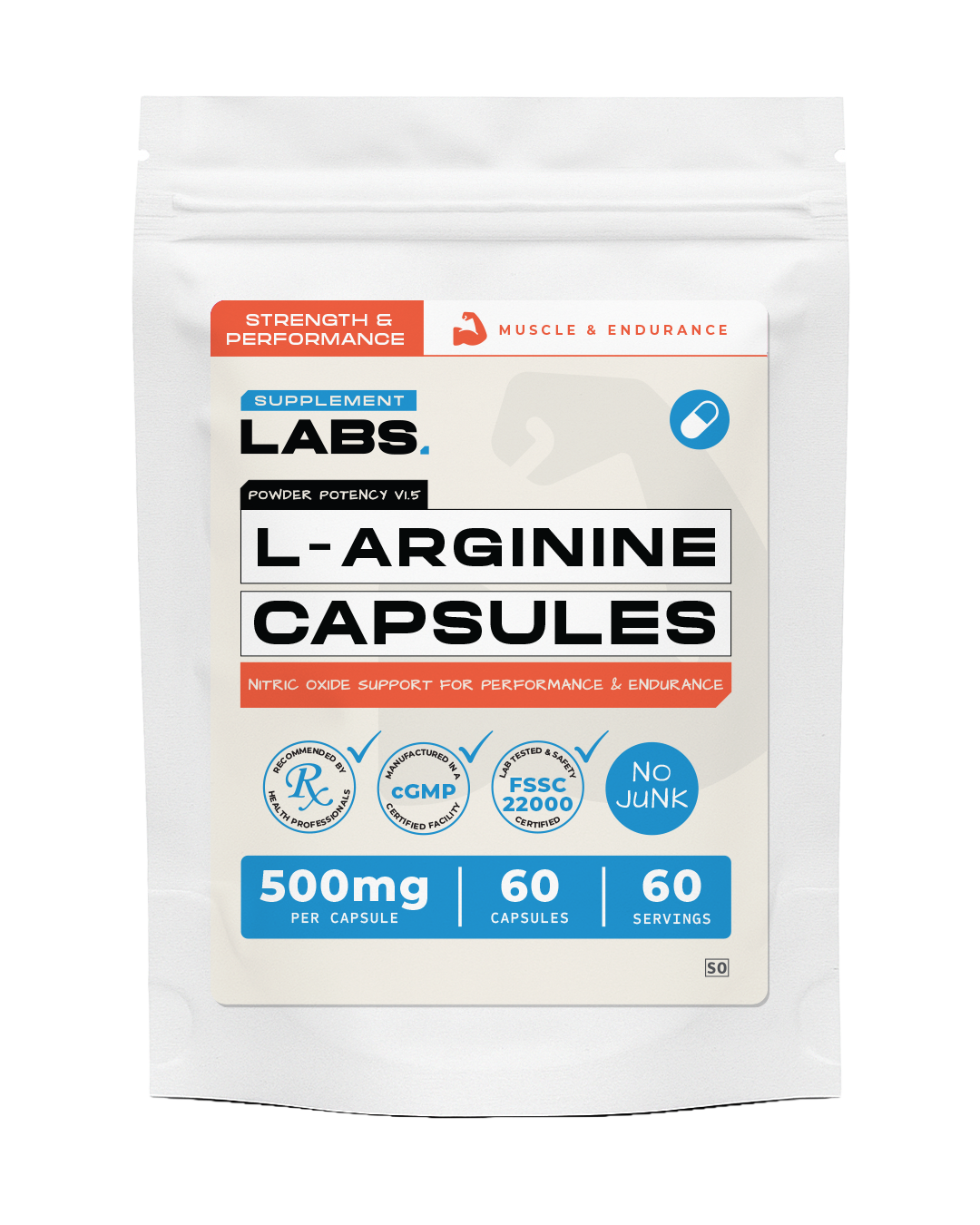 L-Arginine 500 mg Capsules