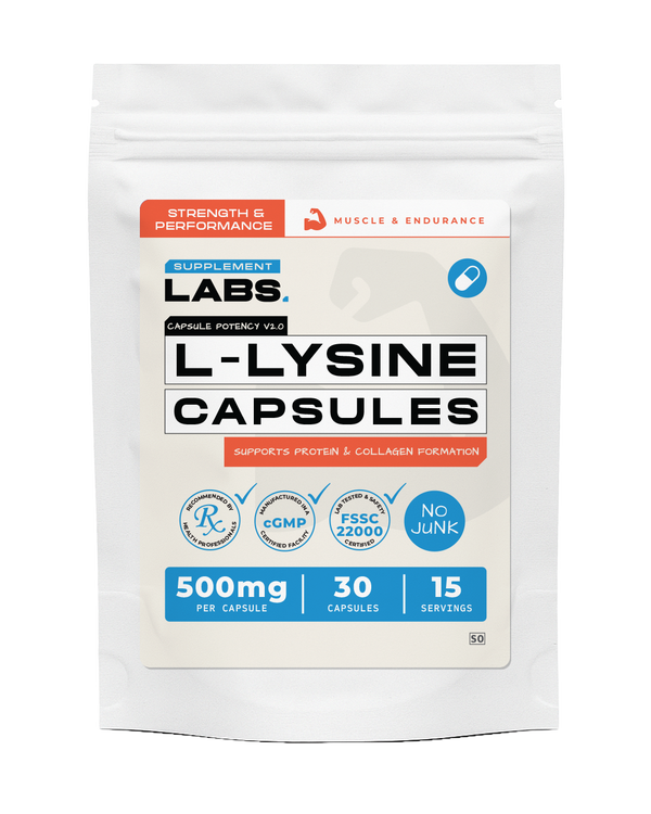 L-Lysine 500 mg capsules
