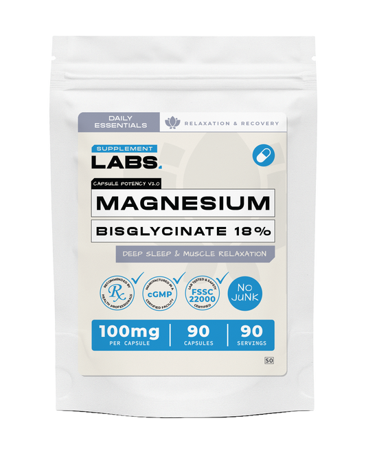 Magnesium Bisglycinate 100mg Capsules