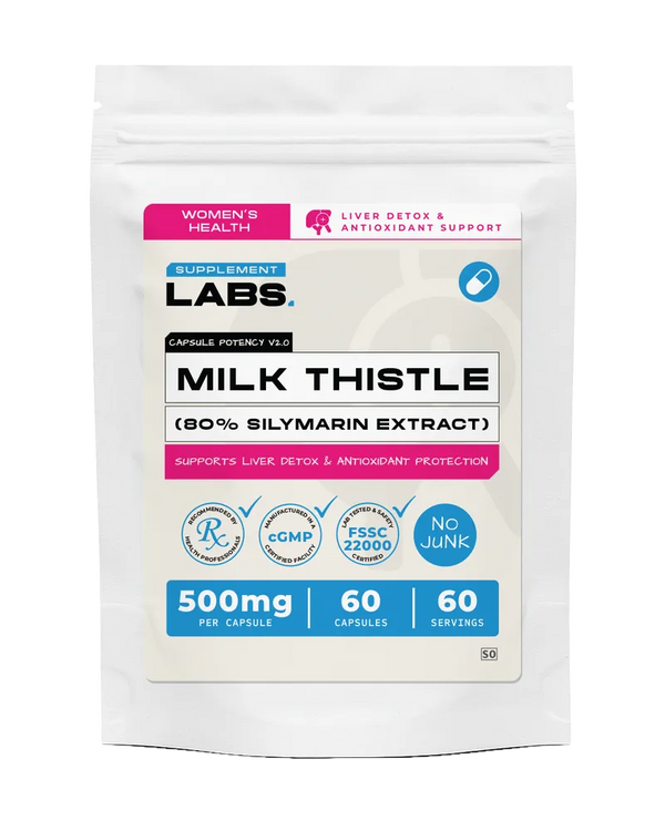Milk Thistle 500 mg (80% Silymarin) Capsules