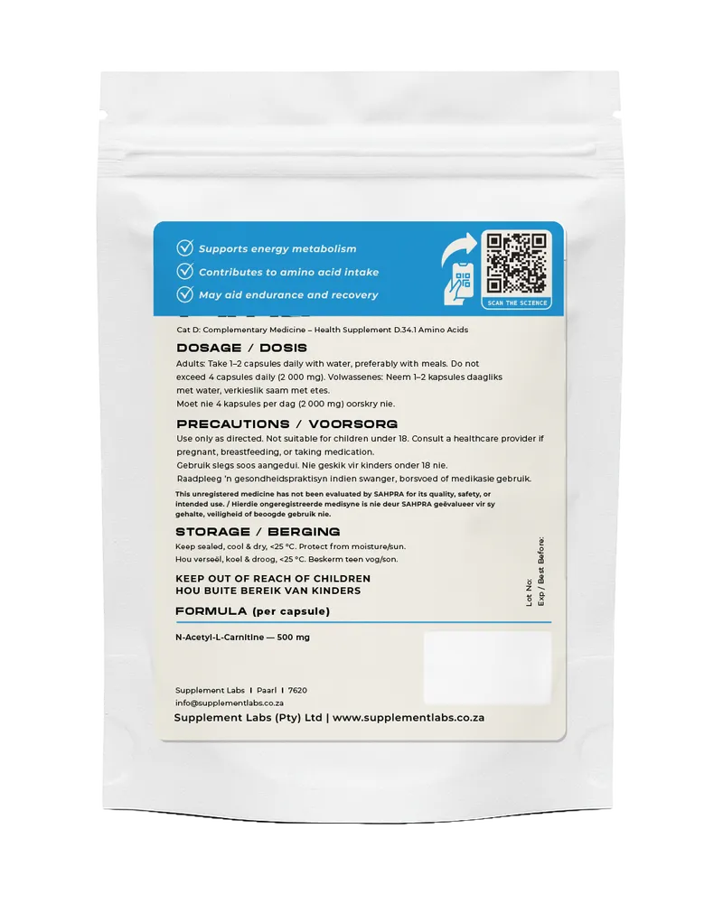 N-Acetyl-L-Carnitine 500 mg Capsules