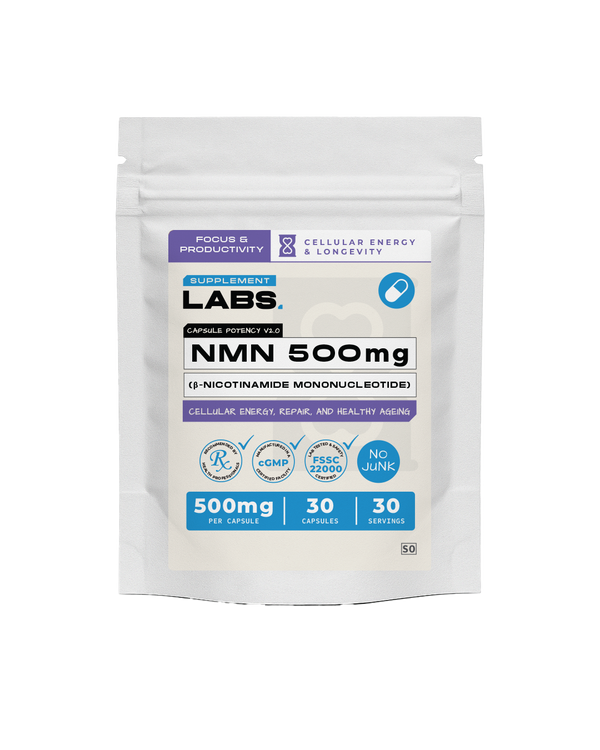 NMN (β-Nicotinamide Mononucleotide) 500 mg Capsules