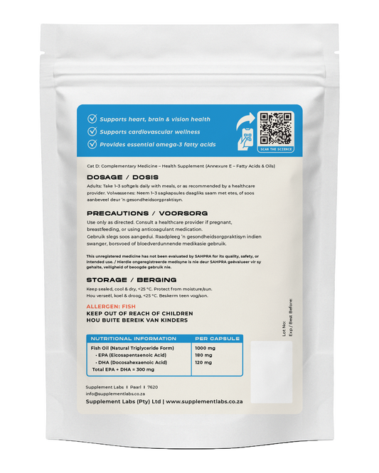 Omega-3 Fish Oil 1000 mg Softgel Capsules