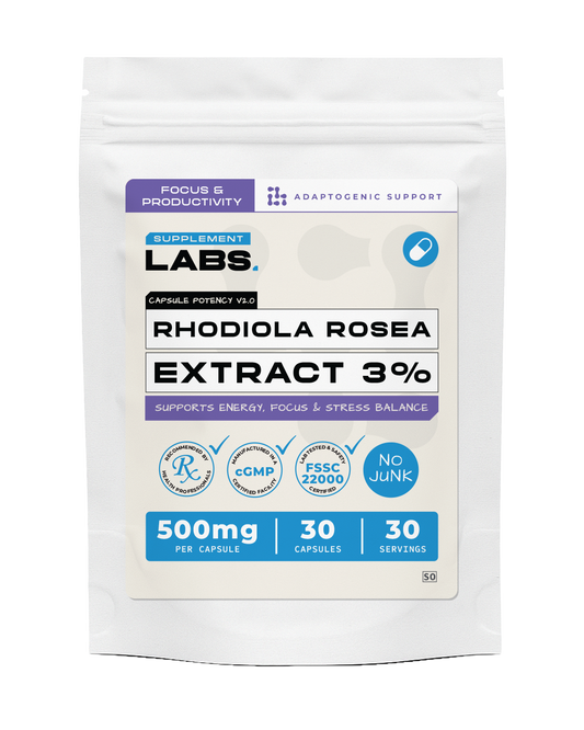 Rhodiola rosea Extract 3% Capsules