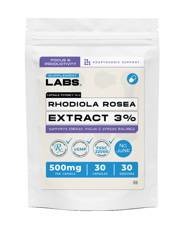 Rhodiola rosea Extract 3% Capsules