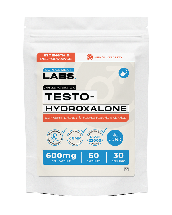 Testo-Hydroxalone Male Vitality Formula Capsules