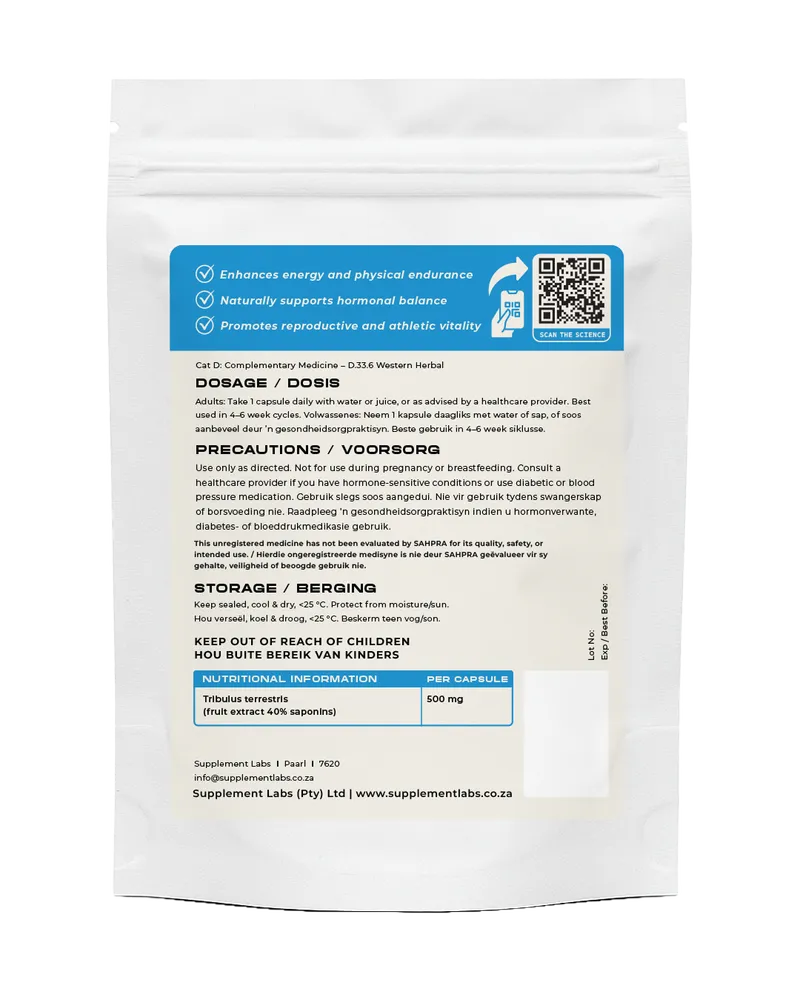 Tribulus Terrestris Extract 40% 500 mg Capsules
